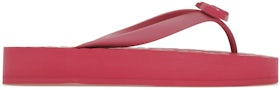 Gucci Chevron Thong Sandal Pink Rubber