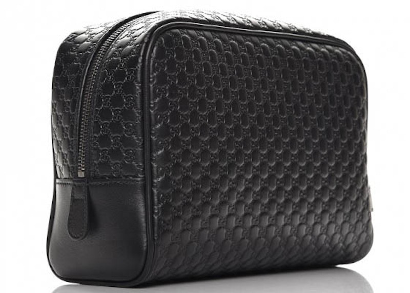 Gucci Cosmetic Case Clutch Monogram Guccissima Zip Top