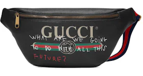Gucci Coco Capitan Logo Belt Bag Vintage Logo Black