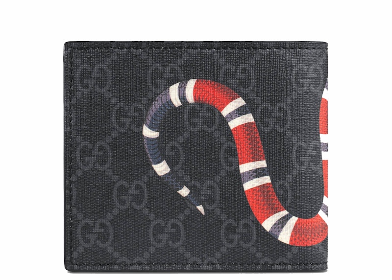 Gucci kingsnake print sale gg supreme card case