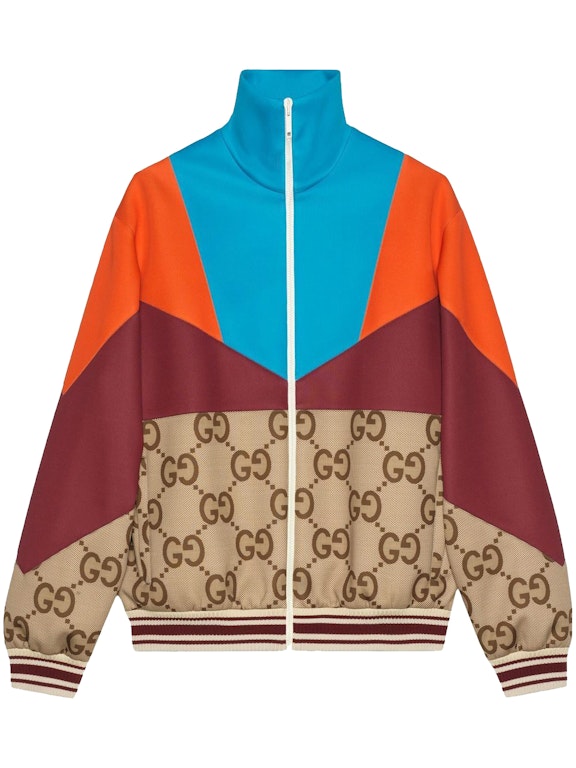 Pre-owned Gucci Colour-block Track Jacket Multicolour
