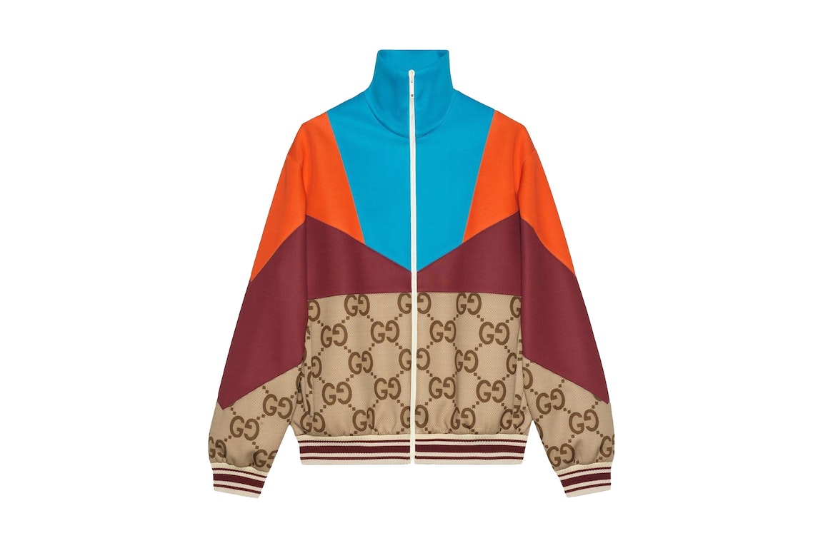 Pre-owned Gucci Colour-block Track Jacket Multicolour