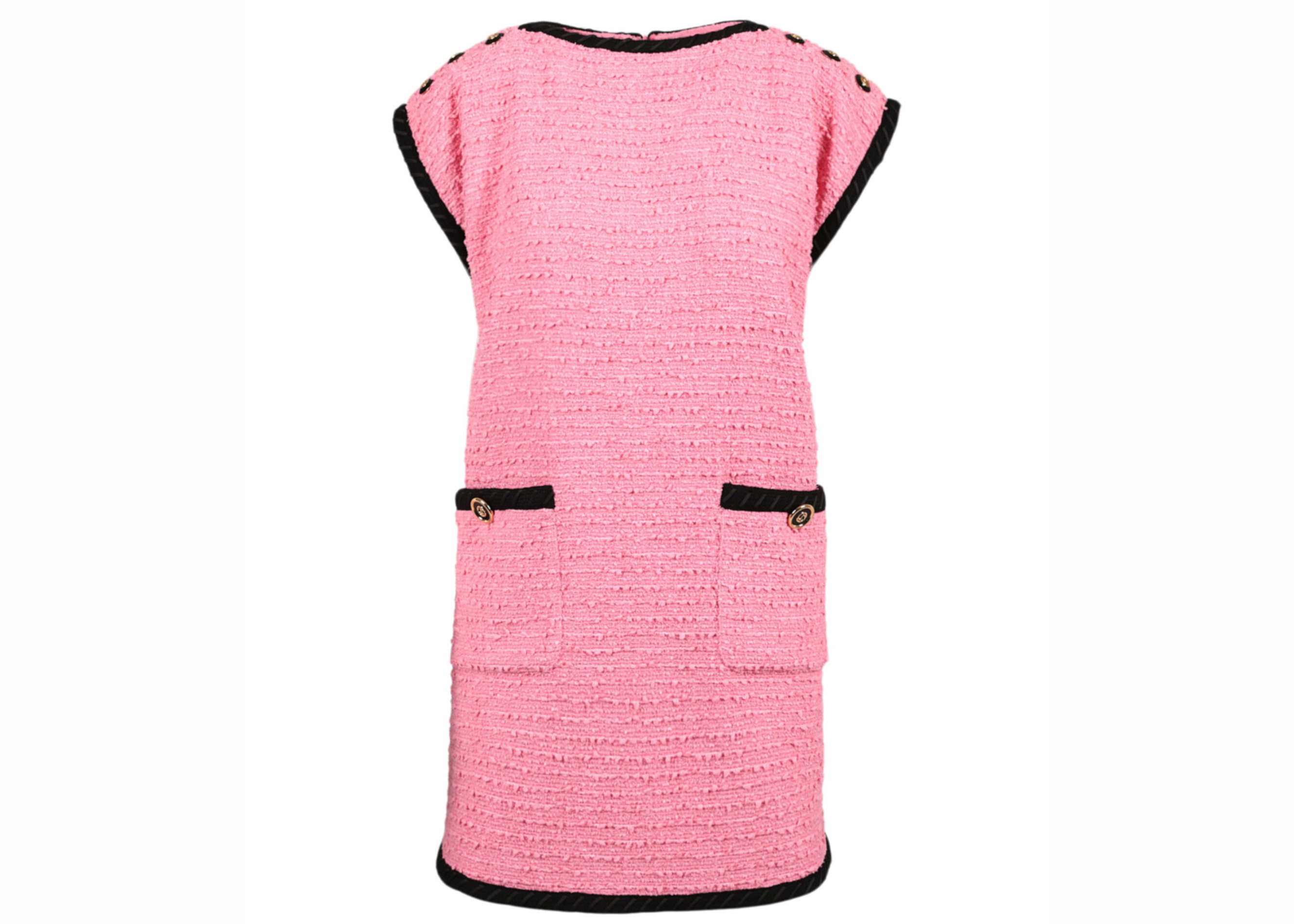 Gucci Cotton-Blend Tweed Dress Pink