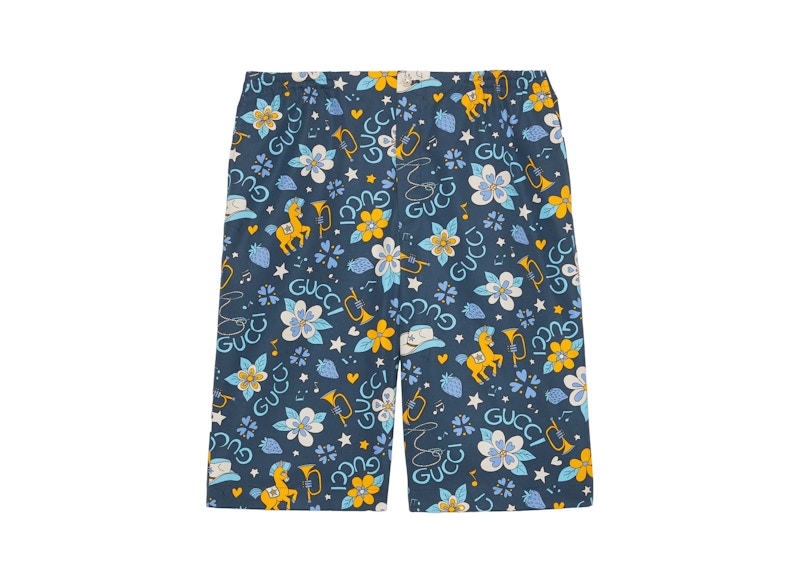 Blue gucci swim on sale shorts