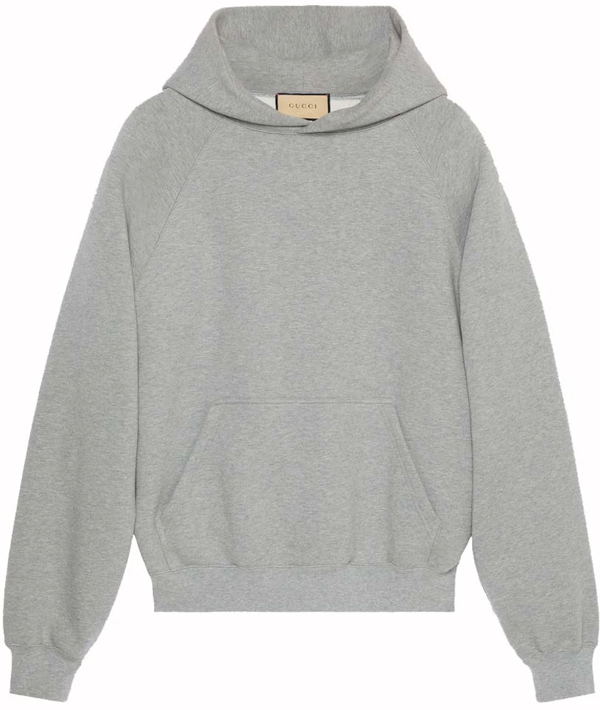 Gucci Cotton Hooded Sweatshirt with Print Grey Men's - SS24 - US