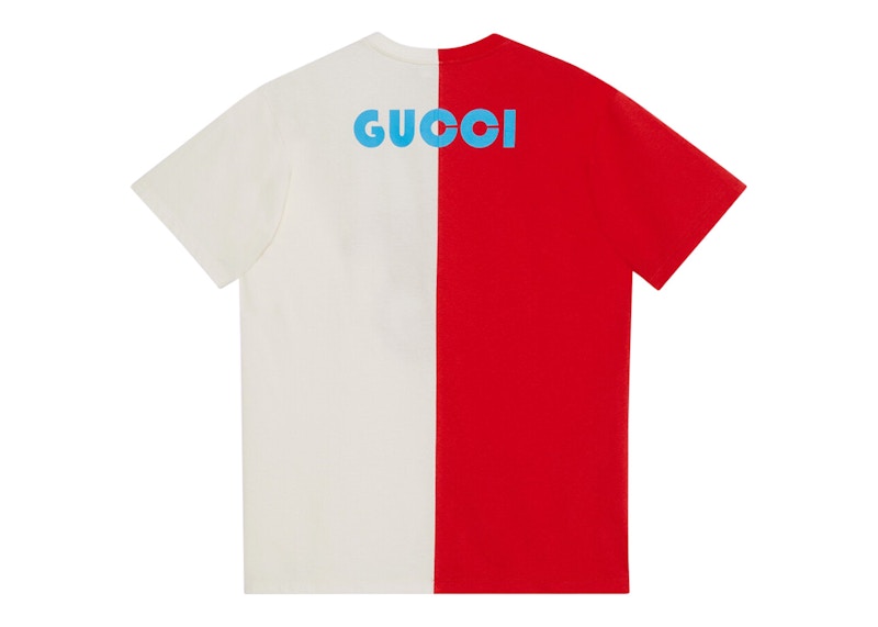 Red white and blue cheap gucci shirt