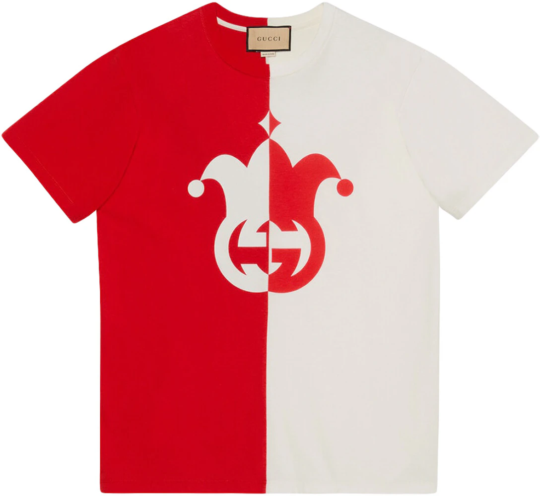 Gucci Bold Cherry Printed Cotton Jersey T-Shirt Off-white