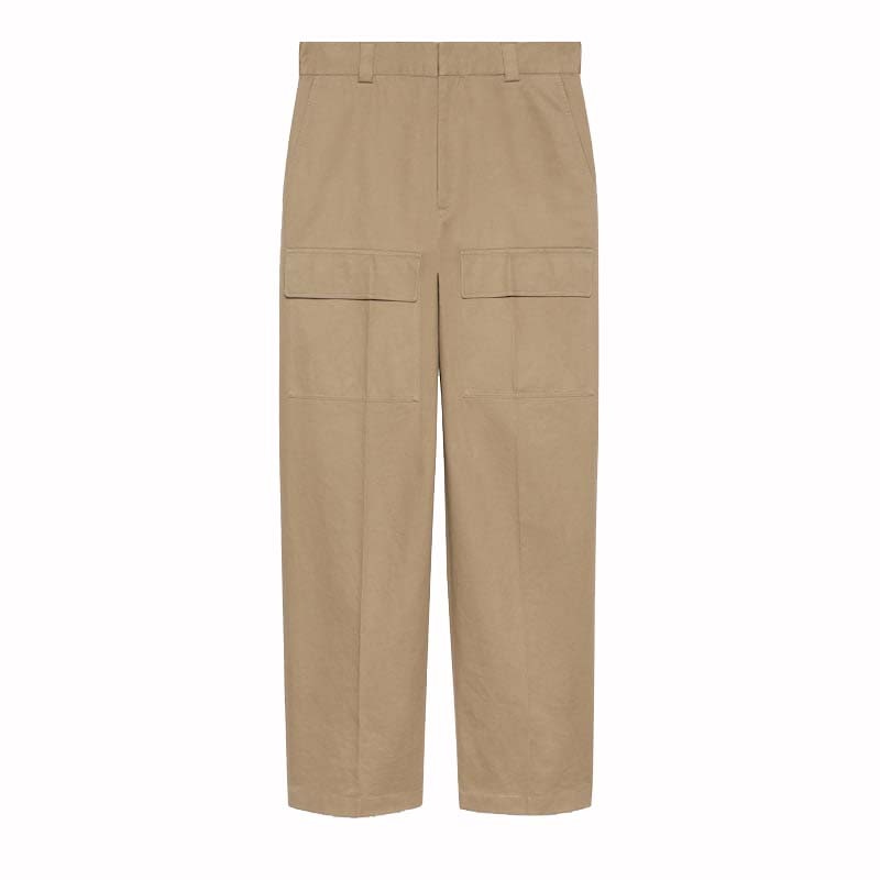 Pantalón cargo de algodón Gucci Wide Leg Marrón claro Hombre ES