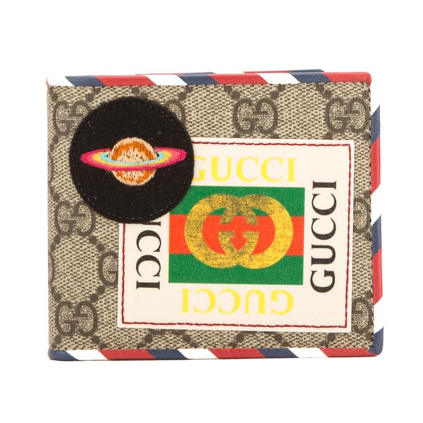 Gucci Courrier Wallet Monogram GG Supreme UFO Embroidered 