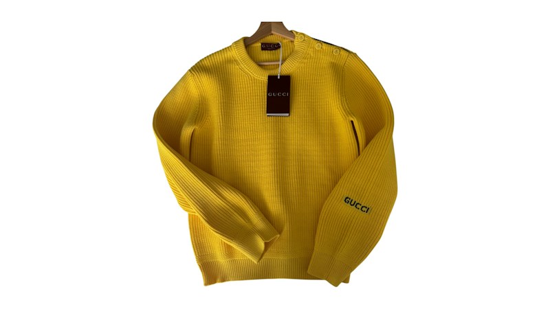 Gucci Crew Neck Sweater Yellow