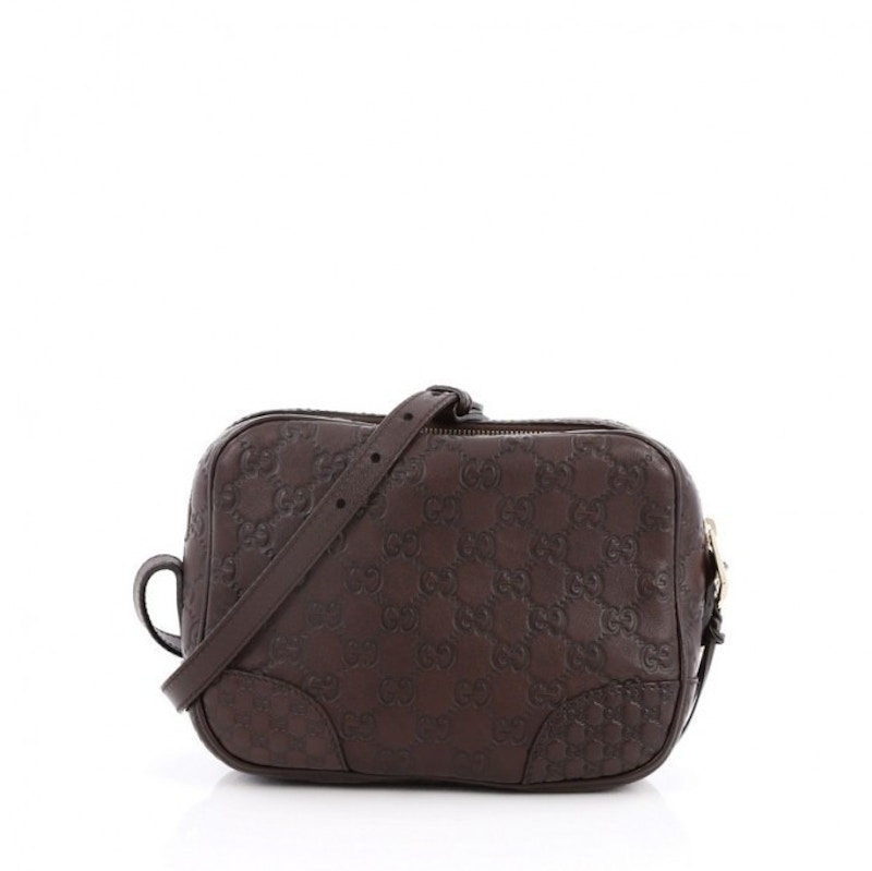 Gucci Bree Disco Crossbody Guccissima Mini Dark Brown US