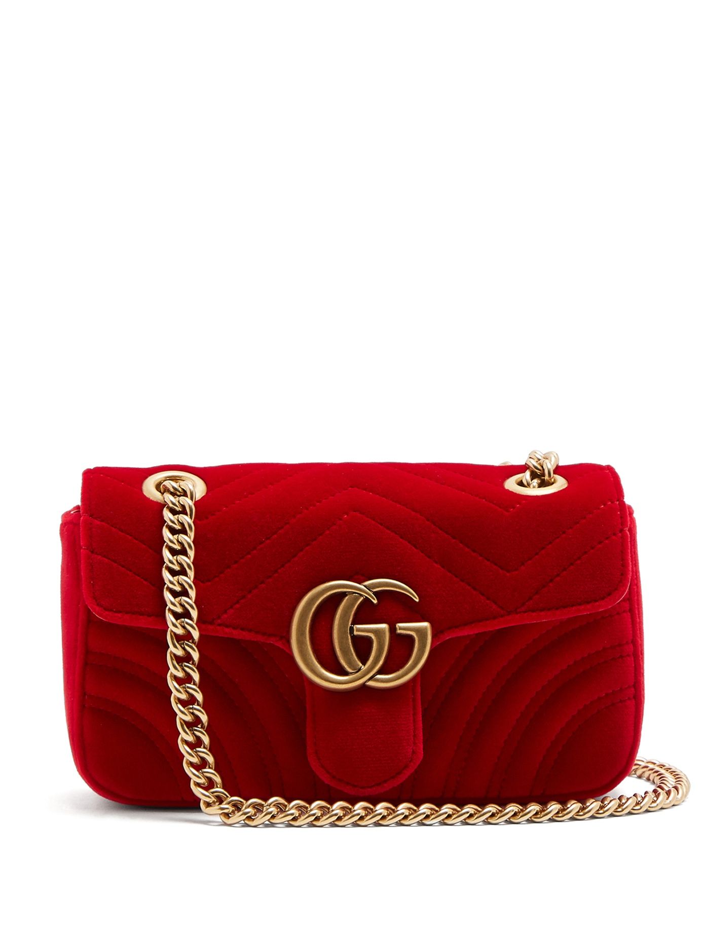 gucci red marmont bag small