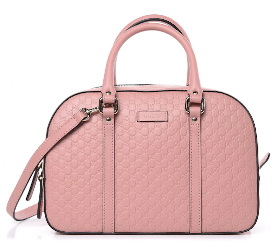 Gucci Crossbody MicroGuccissima Pink in Leather with Silver-tone - US