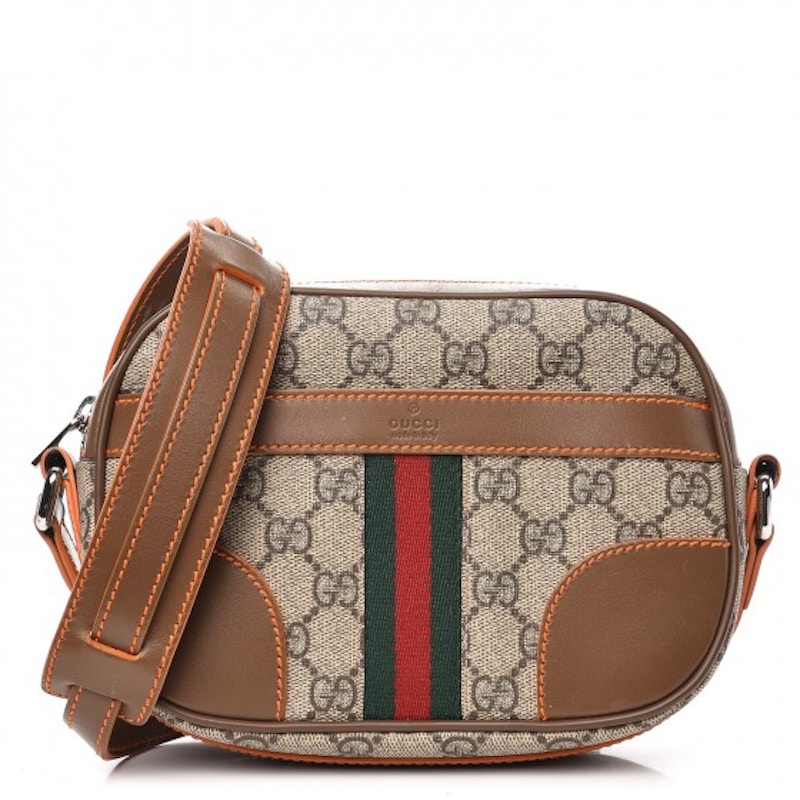 Gucci crossbody gg supreme small clearance brown