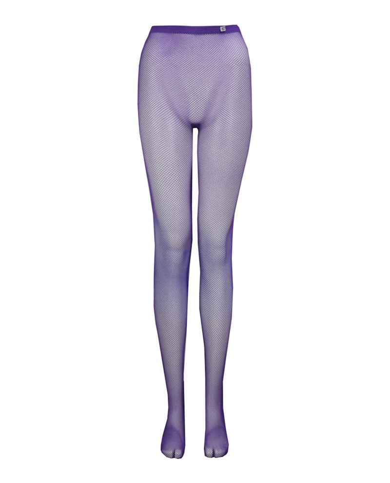 Calzamaglia a rete Gucci Crystal Pin Viola