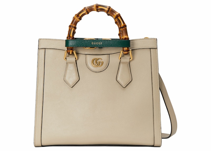 Gucci Diana Small Tote Bag Beige in Leather with Gold-tone - US