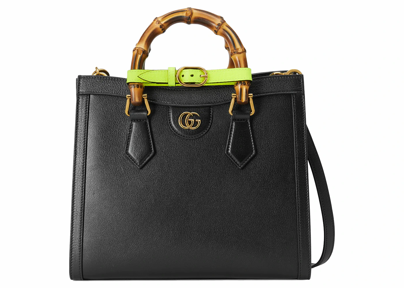 Gucci Diana Small Tote Bag Black in Leather with Gold-tone - US