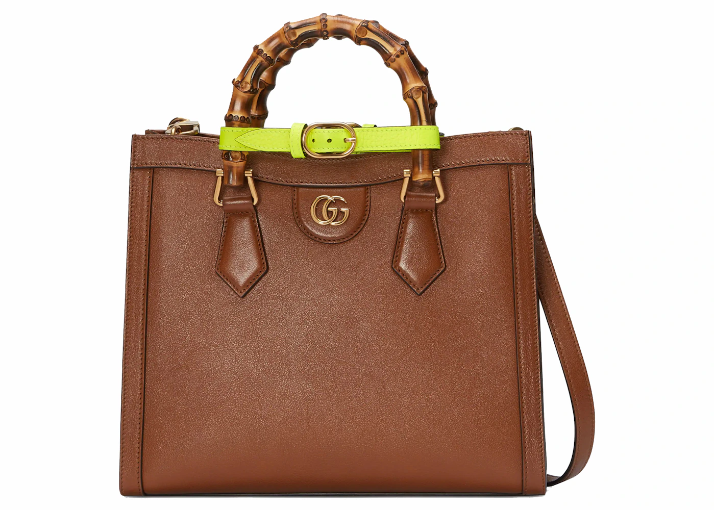 Gucci Diana Small Tote Bag Brown in Leather with Gold-tone - US