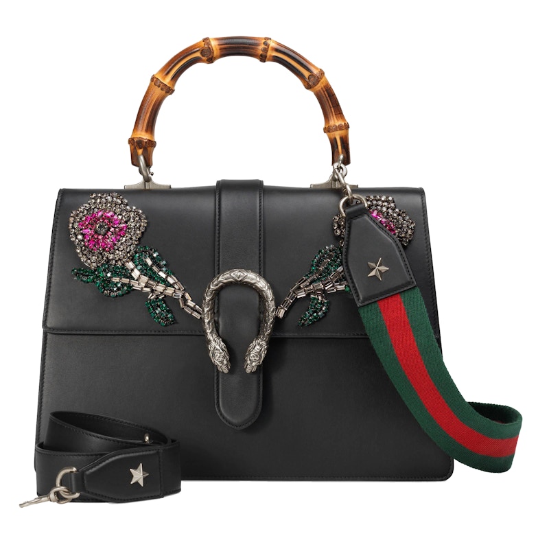 gucci ladies dionysus bamboo top handle bag