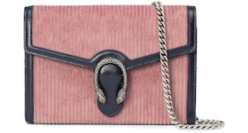 Gucci Dionysus Chain Bag Small Corduroy Pink/Blue