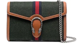 Gucci Dionysus Chain Bag Small Green Brown