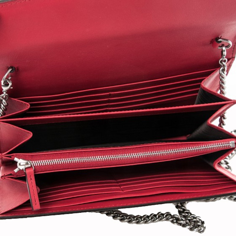 gucci dionysus wallet on chain red