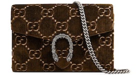 Gucci Dionysus Chain Wallet GG Wallet Mini Brown