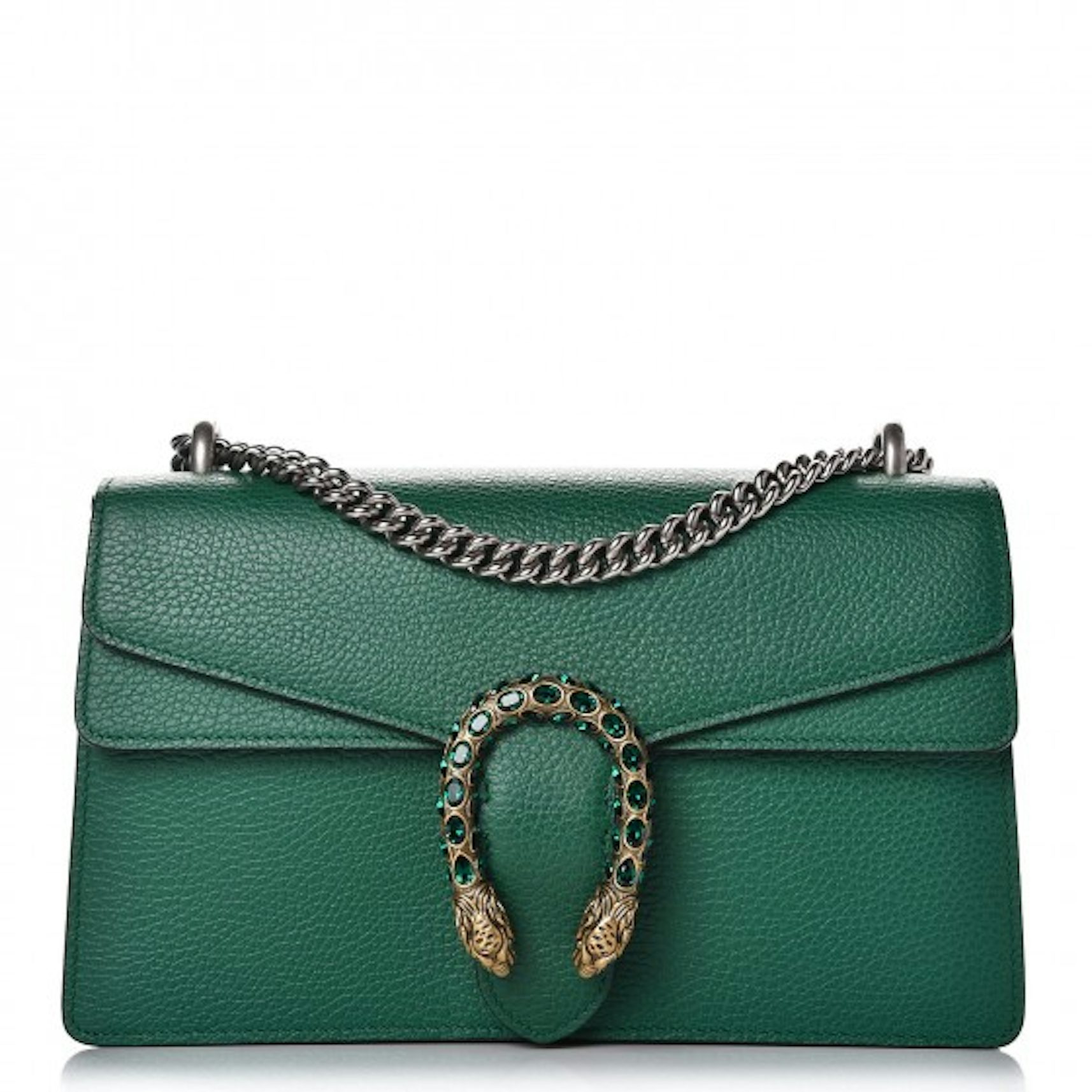 Gucci Dionysus Mini Embellished Textured-leather Tote - Green - One Size