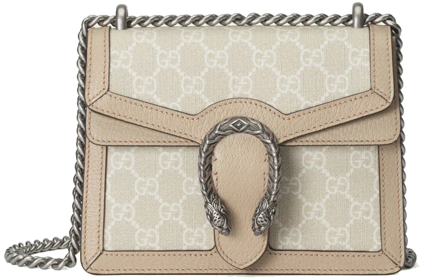 Gucci Dionysus GG Small Rectangular Bag, White, GG Canvas
