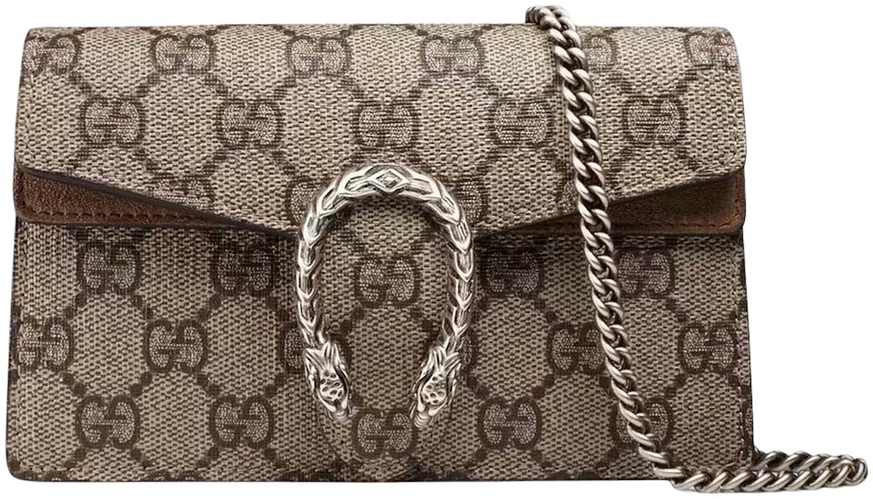 Gucci Velvet GG Monogram Super Mini Dionysus Shoulder Bag Black