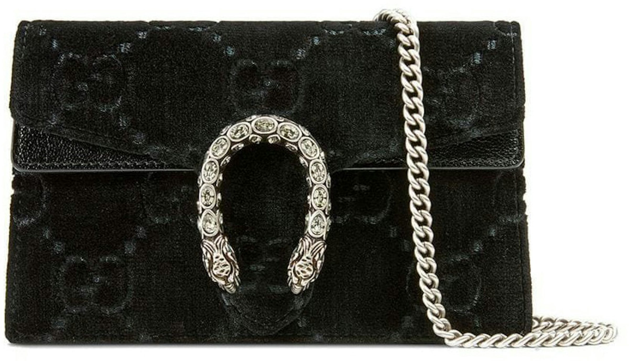 Gucci Monogram Jumbo GG Mini Dionysus Chain Wallet