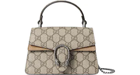 Gucci Dionysus Mini Top Handle Bag Beige/Ebony