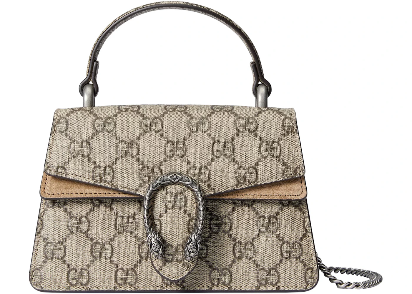 Gucci Dionysus Mini Sac à main Beige/Ébène with Palladium-tone de