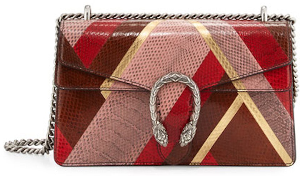 GUCCI Dionysus Small Shoulder Bag in Red and Pink