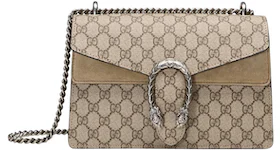 Gucci Dionysus Shoulder Bag GG Supreme Small Taupe