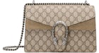 Gucci Dionysus Shoulder Bag GG Supreme Small Taupe