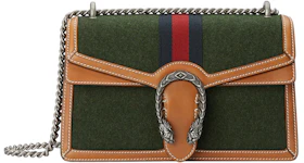 Gucci Dionysus Shoulder Bag Small Blue/Red Web Dark Green/Brown