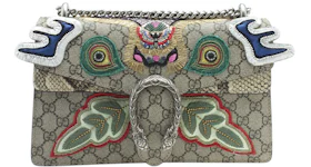Gucci Dionysus Shoulder Bag Small Embroidered GG Supreme Multicolor