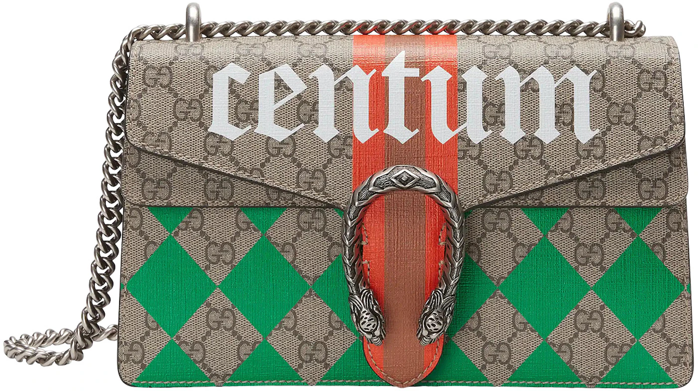 Authentic Gucci Limited Edition Two Tone Green Dionysus Shoulder Bag