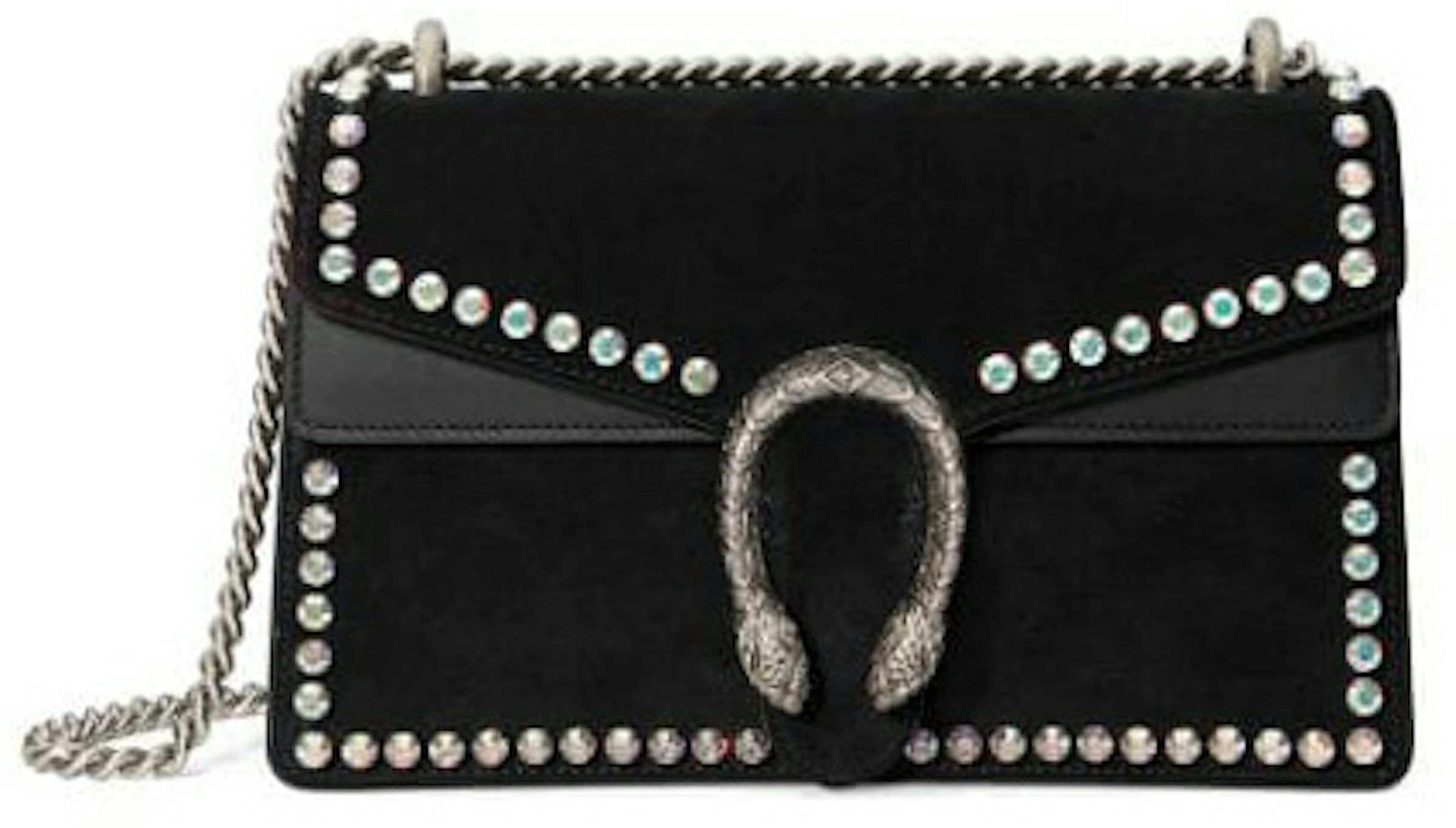 Gucci - Dionysus Black Suede Small Shoulder Bag