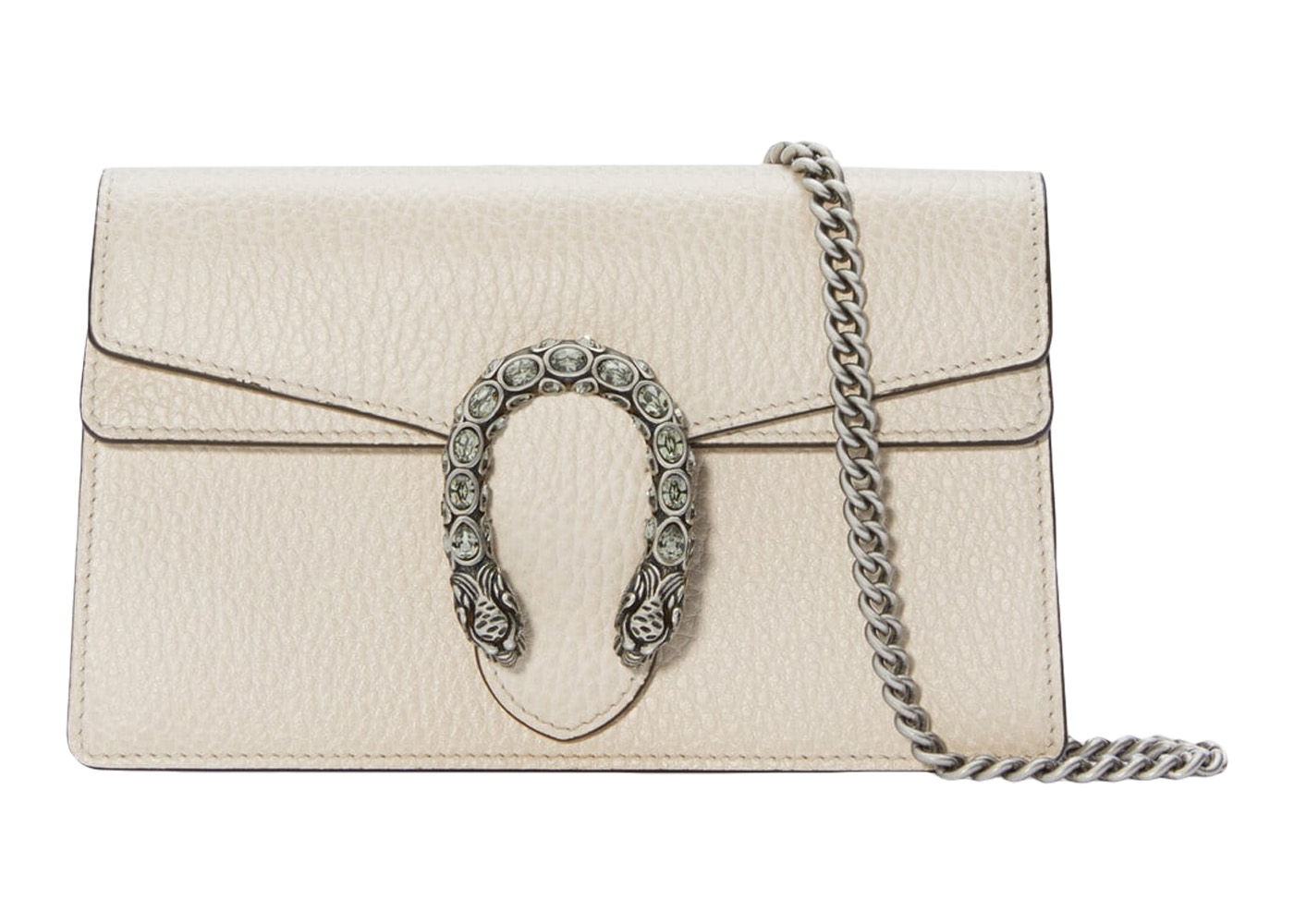 Gucci Dionysus Super Mini Leather Bag, White, Leather OS U • Price »