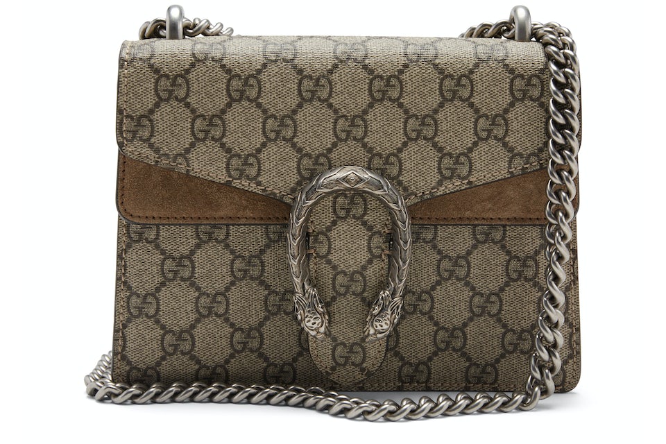 Gucci Dionysus Shoulder Bag GG Supreme Mini Brown - US
