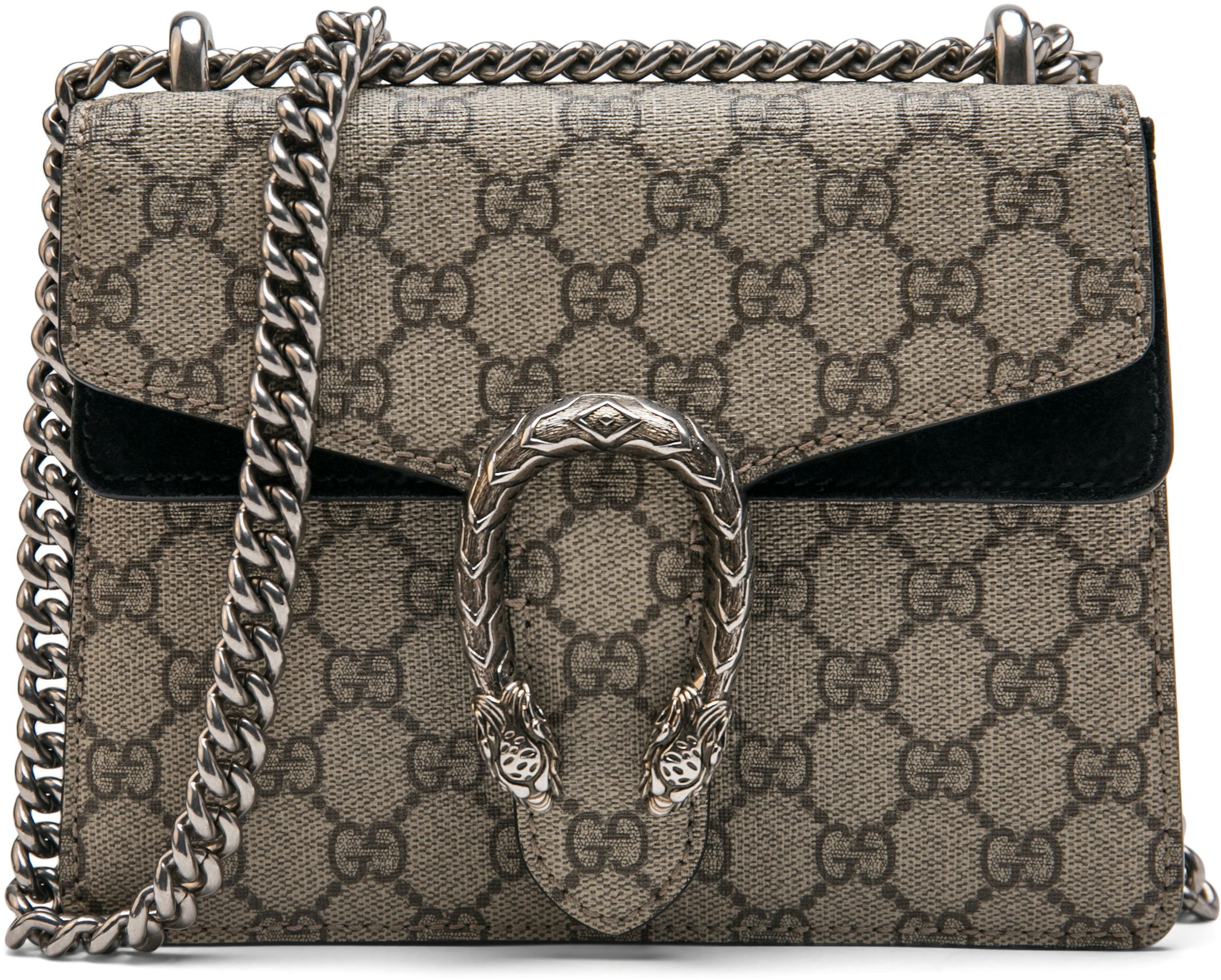 Gucci Dionysus Medium Suede Shoulder Bag in Black