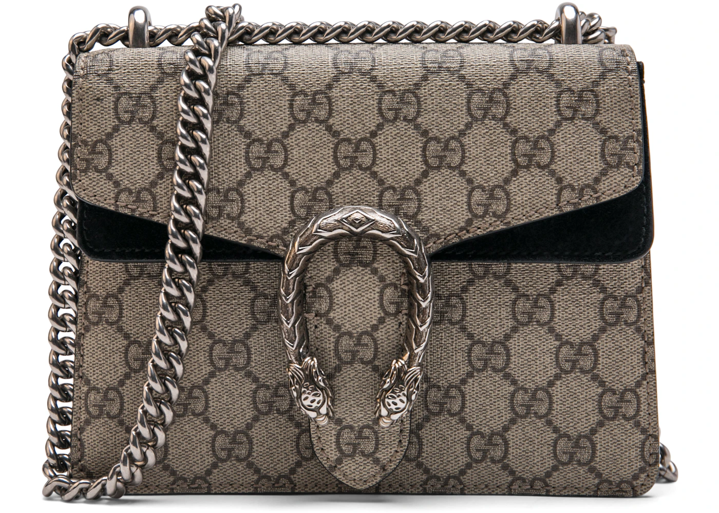 Gucci Dionysus Shoulder Bag GG Supreme Mini Brown/Black US