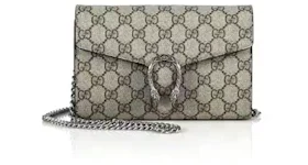 Gucci Dionysus Wallet on Chain GG Supreme (16 Card Slot) Mini Beige