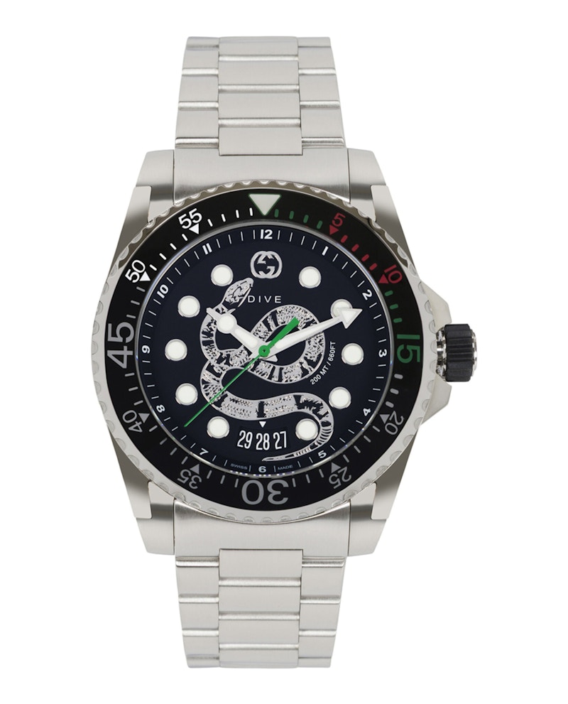 Men's Gucci Dive Bracelet YA136218 Watch in Stainless Steel