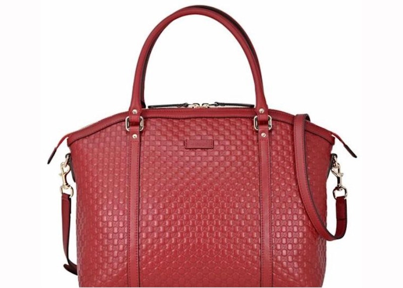 gucci guccissima red bag