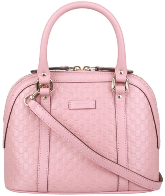 Gucci, Bags, Gucci All Leather Boston Bag Mauve Pink