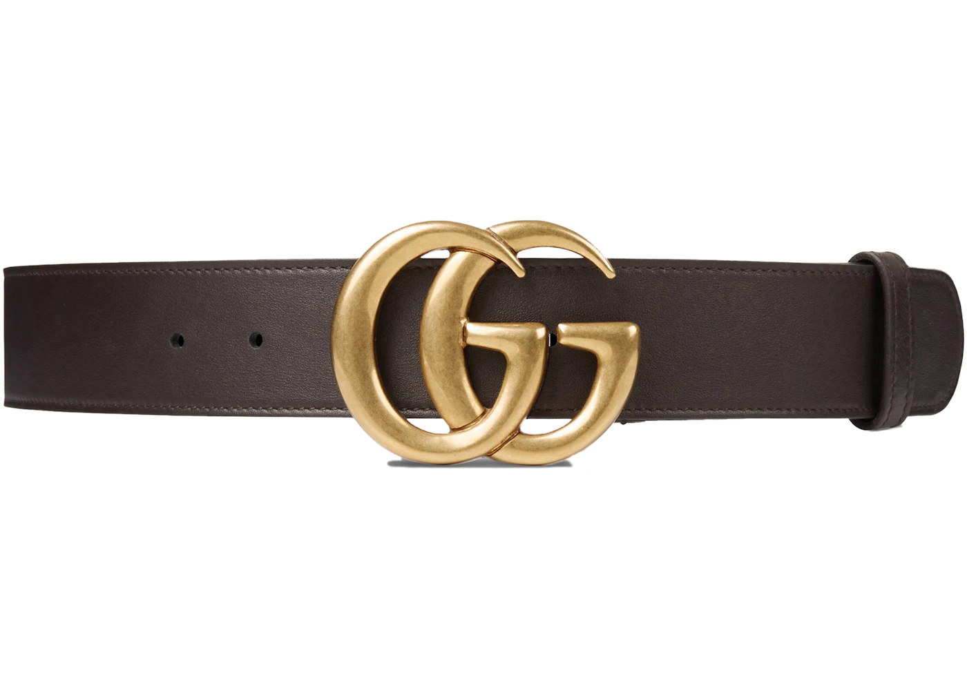 Gucci Double G Buckle Leather Belt 1.5