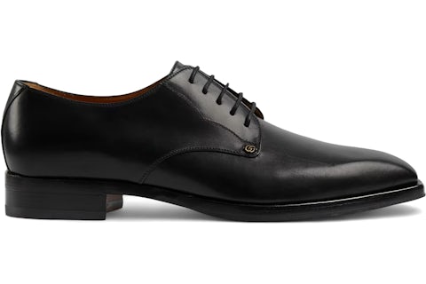 Gucci Double G Lace-up Shoes Black Men's - 643621 06F00 1000 - US Gucci Double G Lace-up Shoes Black Men's - 643621 06F00 1000 - US